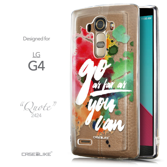 Front & Side View - CASEiLIKE LG G4 back cover Quote 2424
