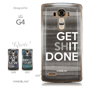Collection - CASEiLIKE LG G4 back cover Quote 2429