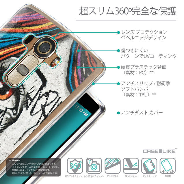 Details in Japanese - CASEiLIKE LG G4 back cover Graffiti Girl 2724