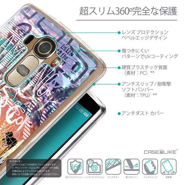 Details in Japanese - CASEiLIKE LG G4 back cover Graffiti 2729