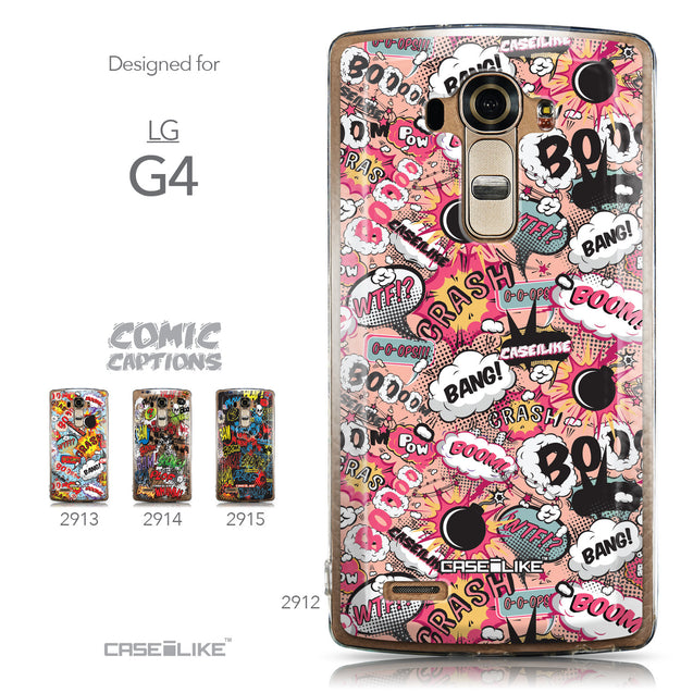 Collection - CASEiLIKE LG G4 back cover Comic Captions Pink 2912