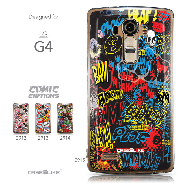 Collection - CASEiLIKE LG G4 back cover Comic Captions Black 2915