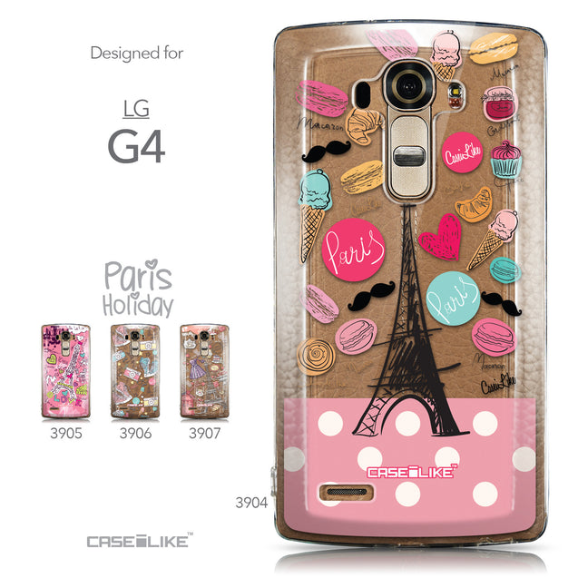 Collection - CASEiLIKE LG G4 back cover Paris Holiday 3904