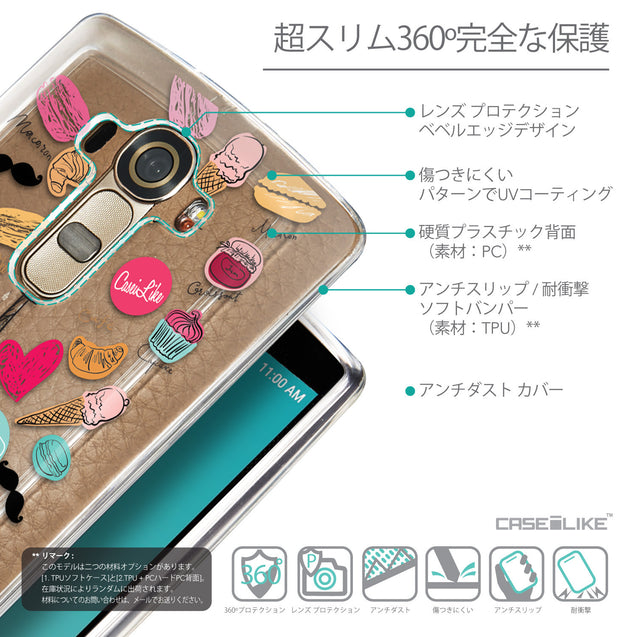 Details in Japanese - CASEiLIKE LG G4 back cover Paris Holiday 3904