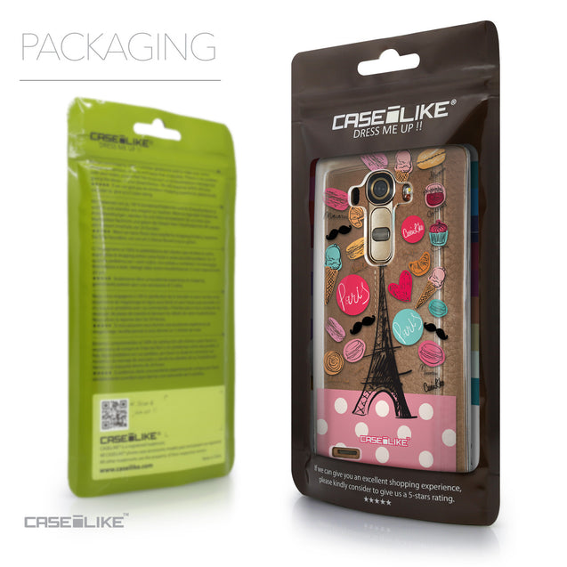 Packaging - CASEiLIKE LG G4 back cover Paris Holiday 3904