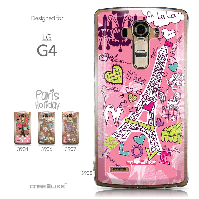 Collection - CASEiLIKE LG G4 back cover Paris Holiday 3905