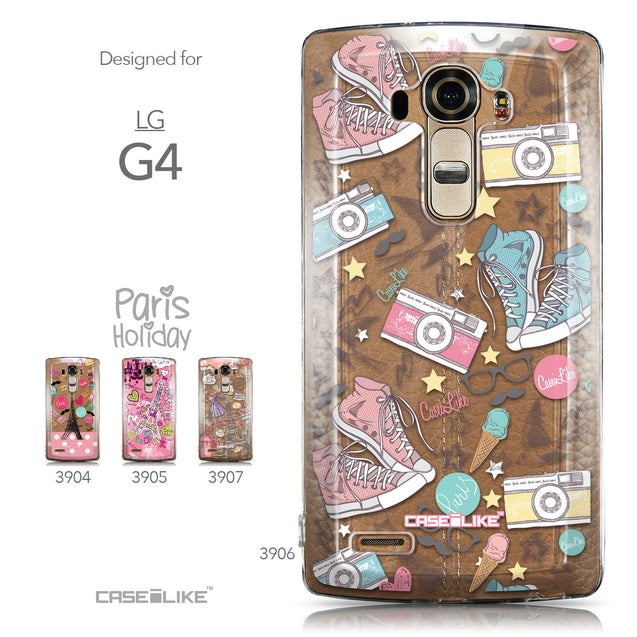 Collection - CASEiLIKE LG G4 back cover Paris Holiday 3906