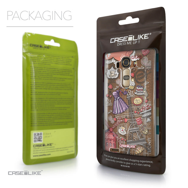 Packaging - CASEiLIKE LG G4 back cover Paris Holiday 3907