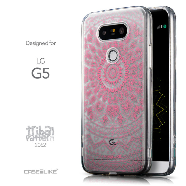 Front & Side View - CASEiLIKE LG G5 back cover Indian Line Art 2062