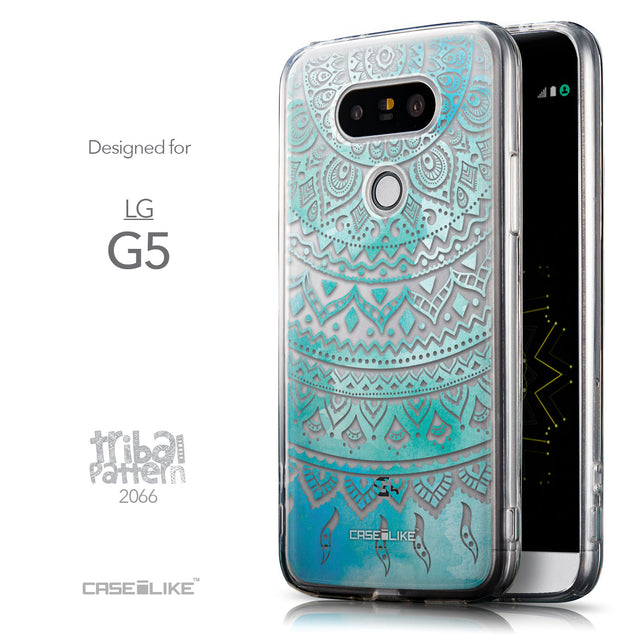 Front & Side View - CASEiLIKE LG G5 back cover Indian Line Art 2066