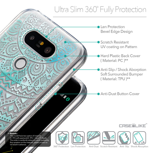 Details in English - CASEiLIKE LG G5 back cover Indian Line Art 2066