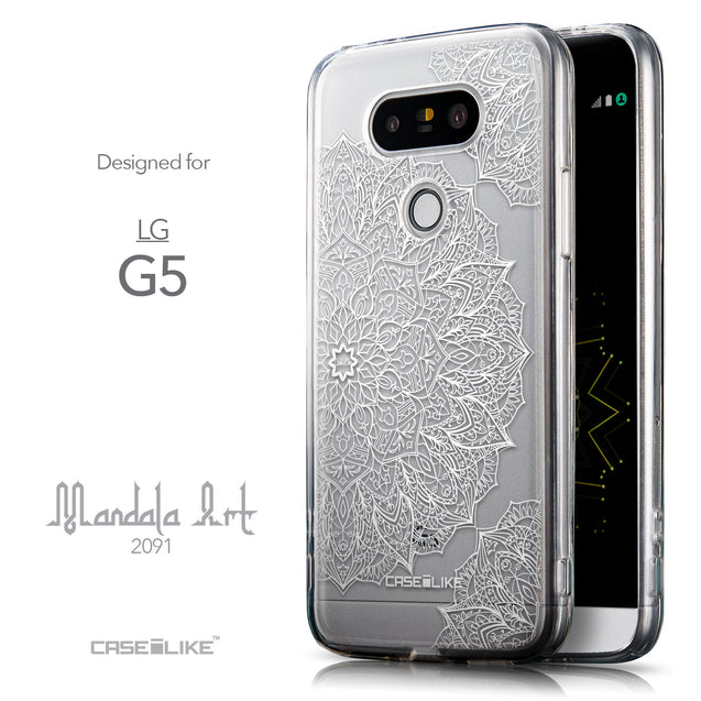 Front & Side View - CASEiLIKE LG G5 back cover Mandala Art 2091