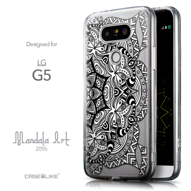 Front & Side View - CASEiLIKE LG G5 back cover Mandala Art 2096