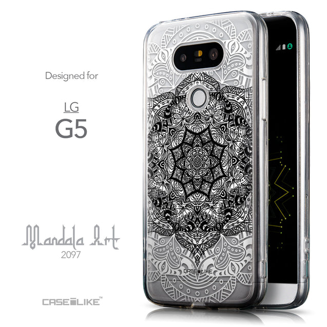 Front & Side View - CASEiLIKE LG G5 back cover Mandala Art 2097