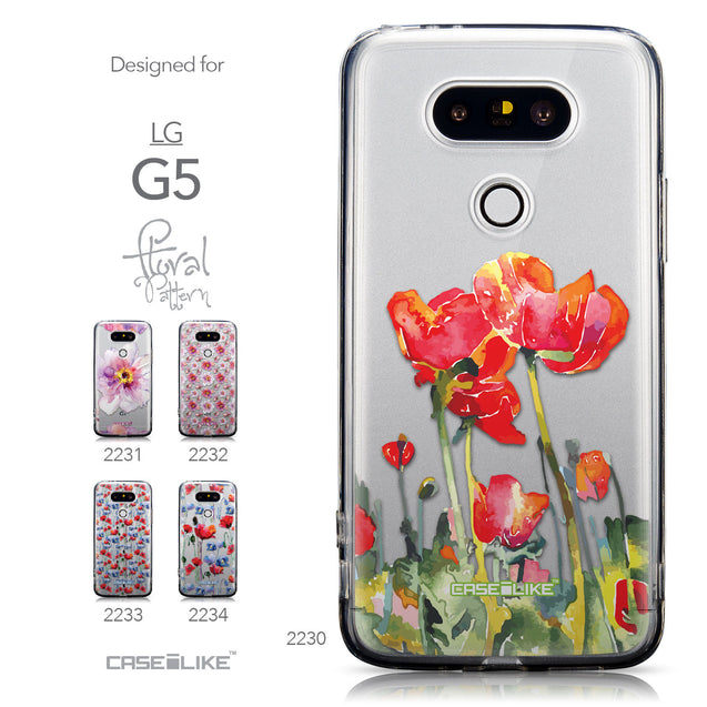 Collection - CASEiLIKE LG G5 back cover Watercolor Floral 2230