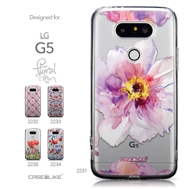 Collection - CASEiLIKE LG G5 back cover Watercolor Floral 2231