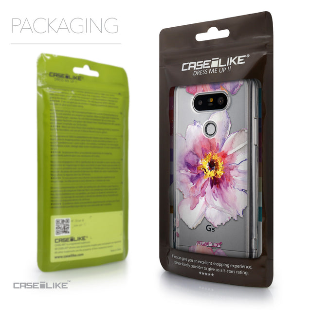 Packaging - CASEiLIKE LG G5 back cover Watercolor Floral 2231