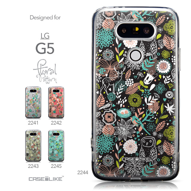 Collection - CASEiLIKE LG G5 back cover Spring Forest Black 2244