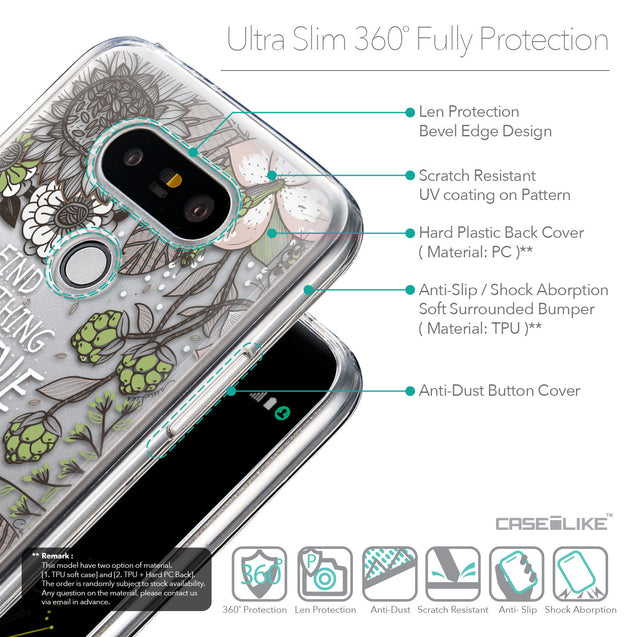 Details in English - CASEiLIKE LG G5 back cover Blooming Flowers 2250