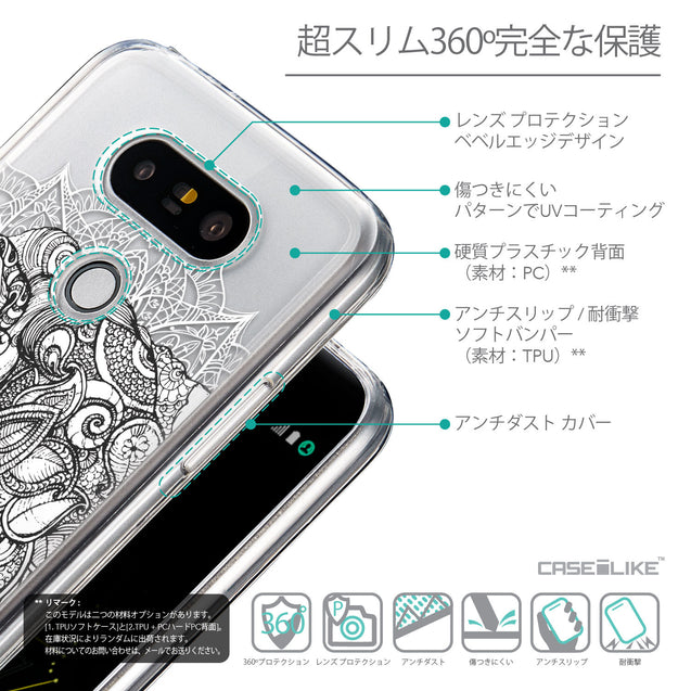 Details in Japanese - CASEiLIKE LG G5 back cover Mandala Art 2300