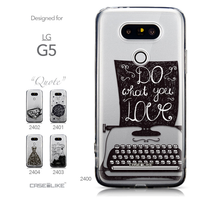 Collection - CASEiLIKE LG G5 back cover Quote 2400