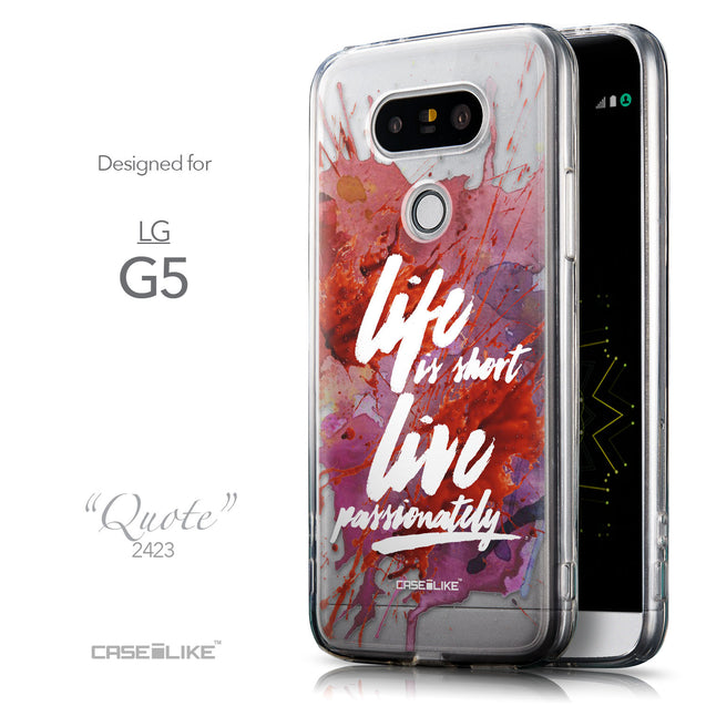 Front & Side View - CASEiLIKE LG G5 back cover Quote 2423