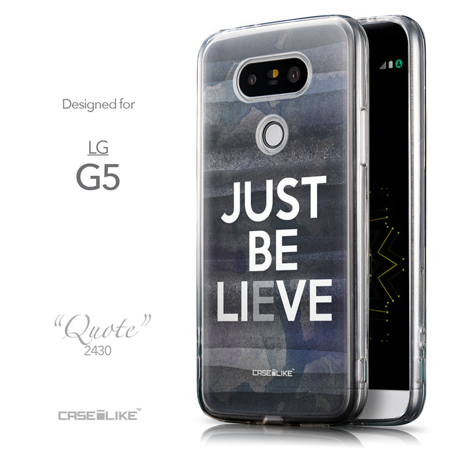 Front & Side View - CASEiLIKE LG G5 back cover Quote 2430