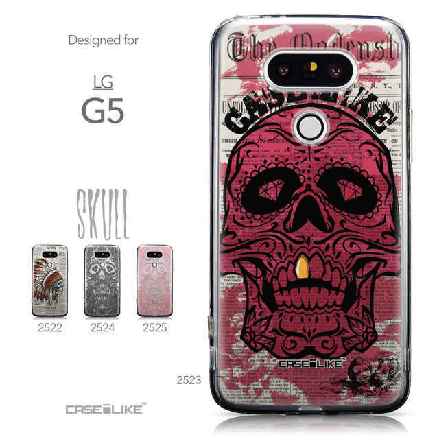 Collection - CASEiLIKE LG G5 back cover Art of Skull 2523