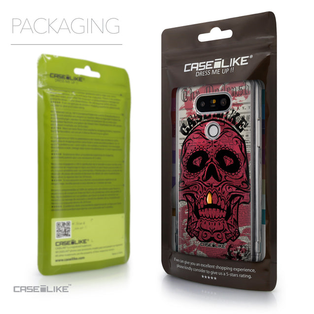 Packaging - CASEiLIKE LG G5 back cover Art of Skull 2523