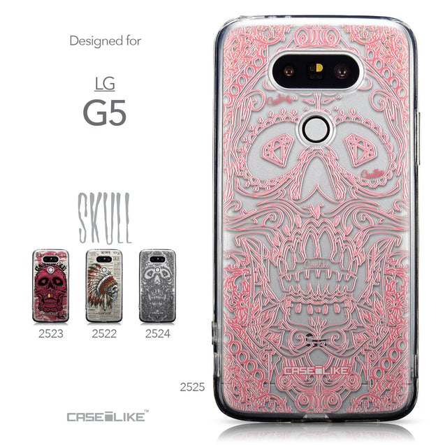 Collection - CASEiLIKE LG G5 back cover Art of Skull 2525