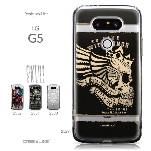 Collection - CASEiLIKE LG G5 back cover Art of Skull 2529