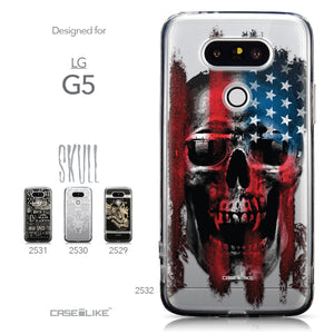Collection - CASEiLIKE LG G5 back cover Art of Skull 2532