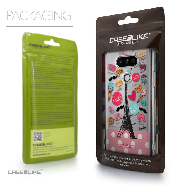 Packaging - CASEiLIKE LG G5 back cover Paris Holiday 3904