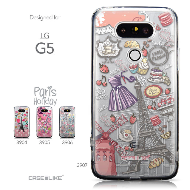 Collection - CASEiLIKE LG G5 back cover Paris Holiday 3907