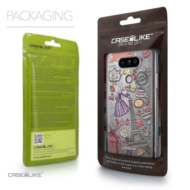 Packaging - CASEiLIKE LG G5 back cover Paris Holiday 3907