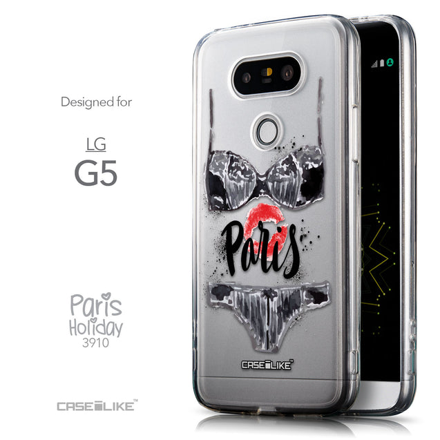 Front & Side View - CASEiLIKE LG G5 back cover Paris Holiday 3910