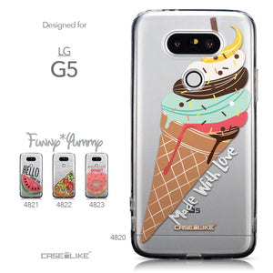 Collection - CASEiLIKE LG G5 back cover Ice Cream 4820