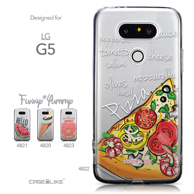 Collection - CASEiLIKE LG G5 back cover Pizza 4822