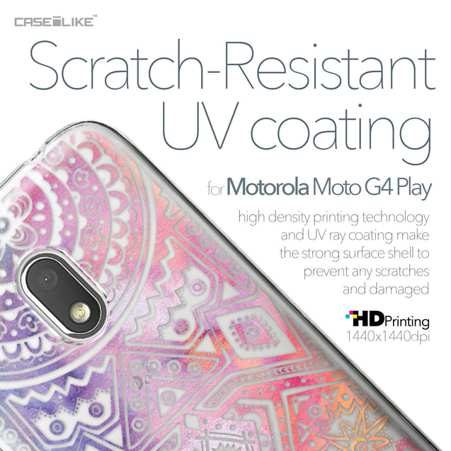 Motorola Moto G4 Play case Indian Line Art 2065 with UV-Coating Scratch-Resistant Case | CASEiLIKE.com