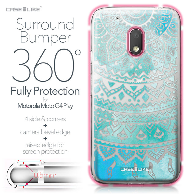 Motorola Moto G4 Play case Indian Line Art 2066 Bumper Case Protection | CASEiLIKE.com