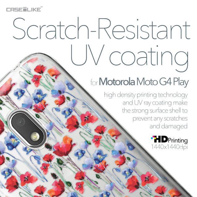 Motorola Moto G4 Play case Watercolor Floral 2233 with UV-Coating Scratch-Resistant Case | CASEiLIKE.com