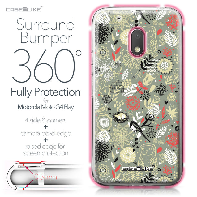Motorola Moto G4 Play case Spring Forest Gray 2243 Bumper Case Protection | CASEiLIKE.com