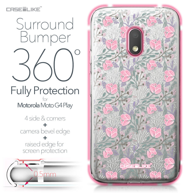 Motorola Moto G4 Play case Flowers Herbs 2246 Bumper Case Protection | CASEiLIKE.com