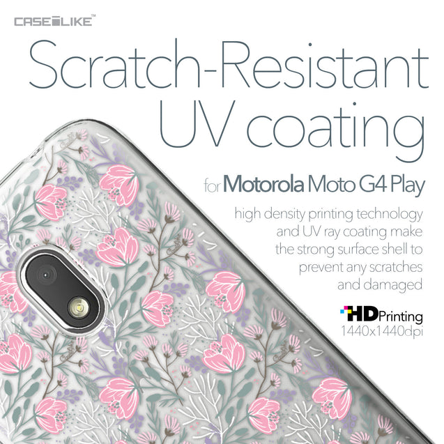 Motorola Moto G4 Play case Flowers Herbs 2246 with UV-Coating Scratch-Resistant Case | CASEiLIKE.com