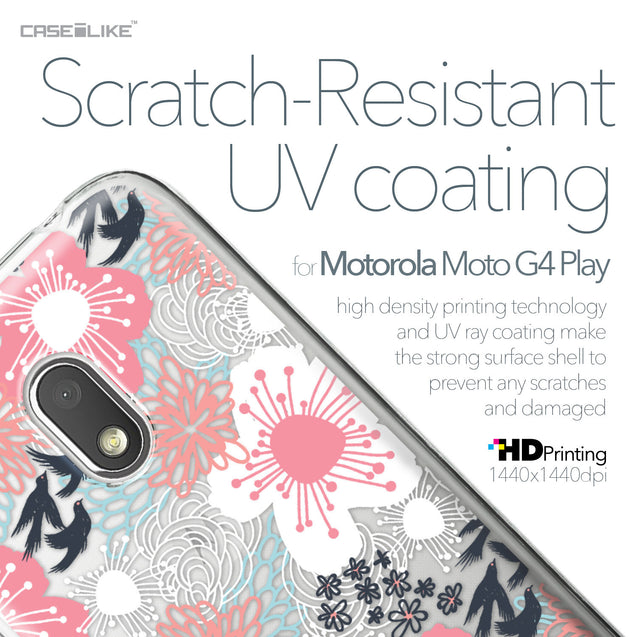 Motorola Moto G4 Play case Japanese Floral 2255 with UV-Coating Scratch-Resistant Case | CASEiLIKE.com