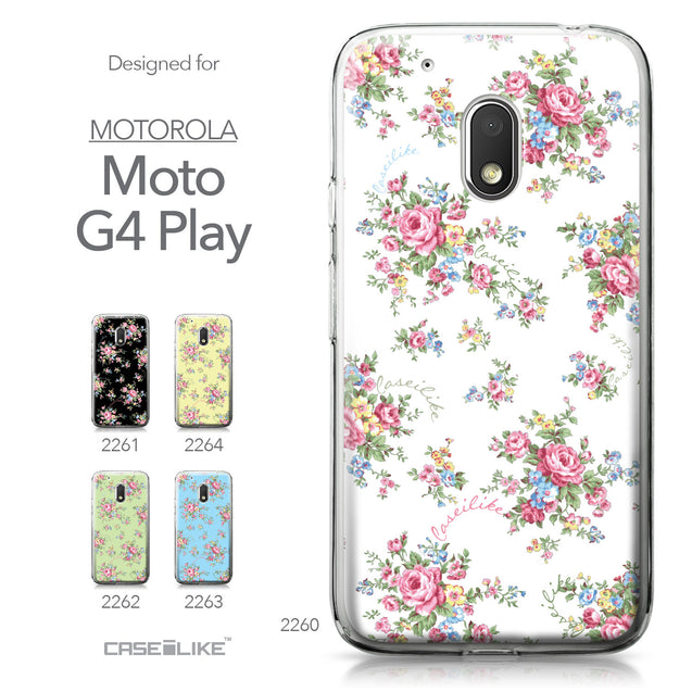Motorola Moto G4 Play case Floral Rose Classic 2260 Collection | CASEiLIKE.com