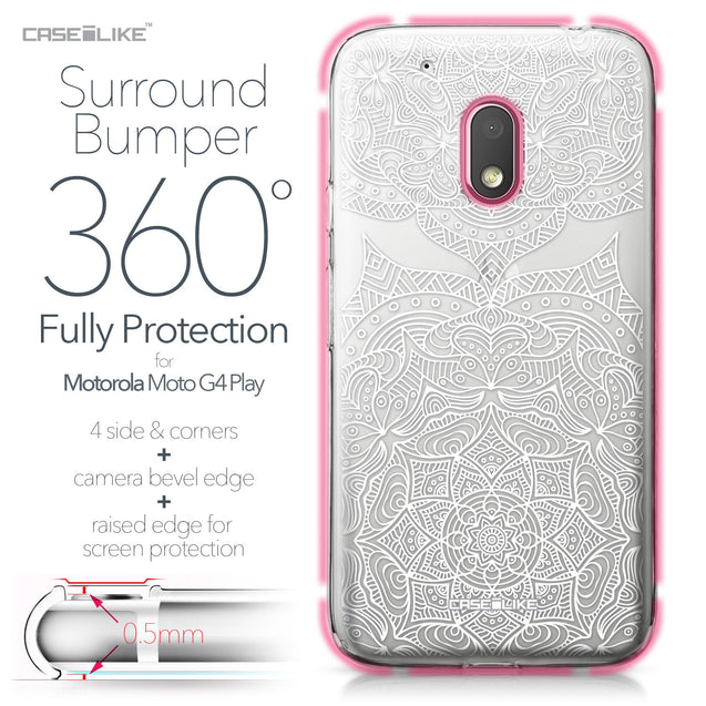 Motorola Moto G4 Play case Mandala Art 2303 Bumper Case Protection | CASEiLIKE.com
