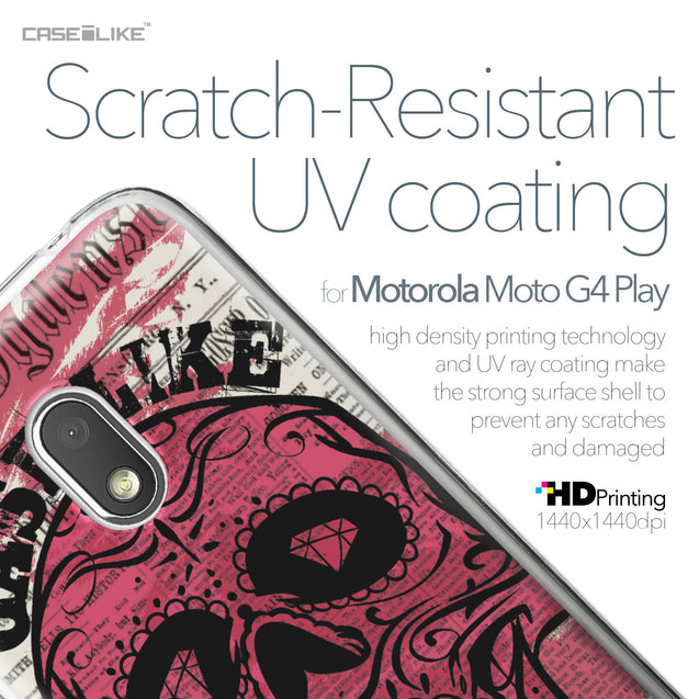 Motorola Moto G4 Play case Art of Skull 2523 with UV-Coating Scratch-Resistant Case | CASEiLIKE.com