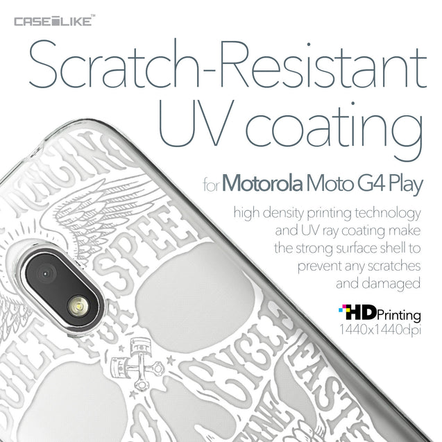 Motorola Moto G4 Play case Art of Skull 2530 with UV-Coating Scratch-Resistant Case | CASEiLIKE.com