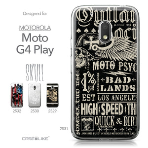 Motorola Moto G4 Play case Art of Skull 2531 Collection | CASEiLIKE.com